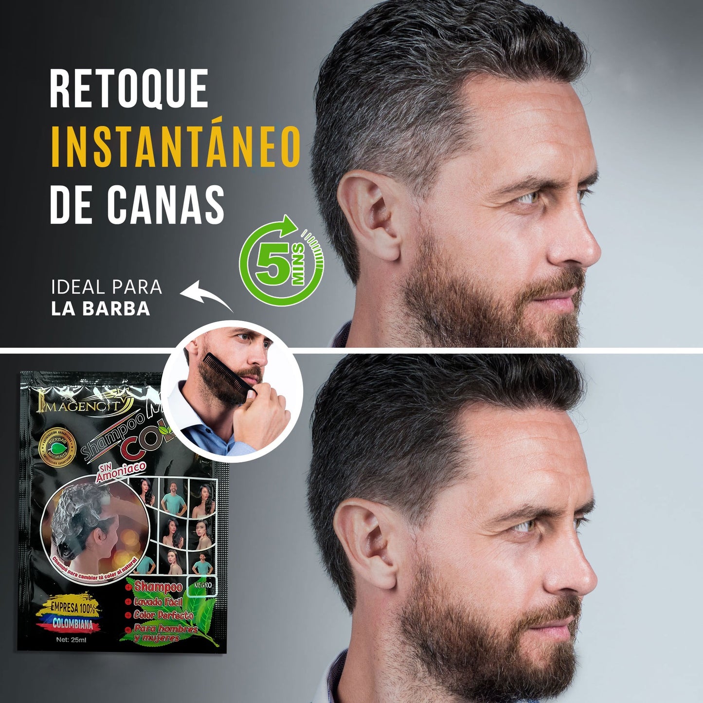 SHAMPOO CUBRE CANAS MI COLOR® NEGRO