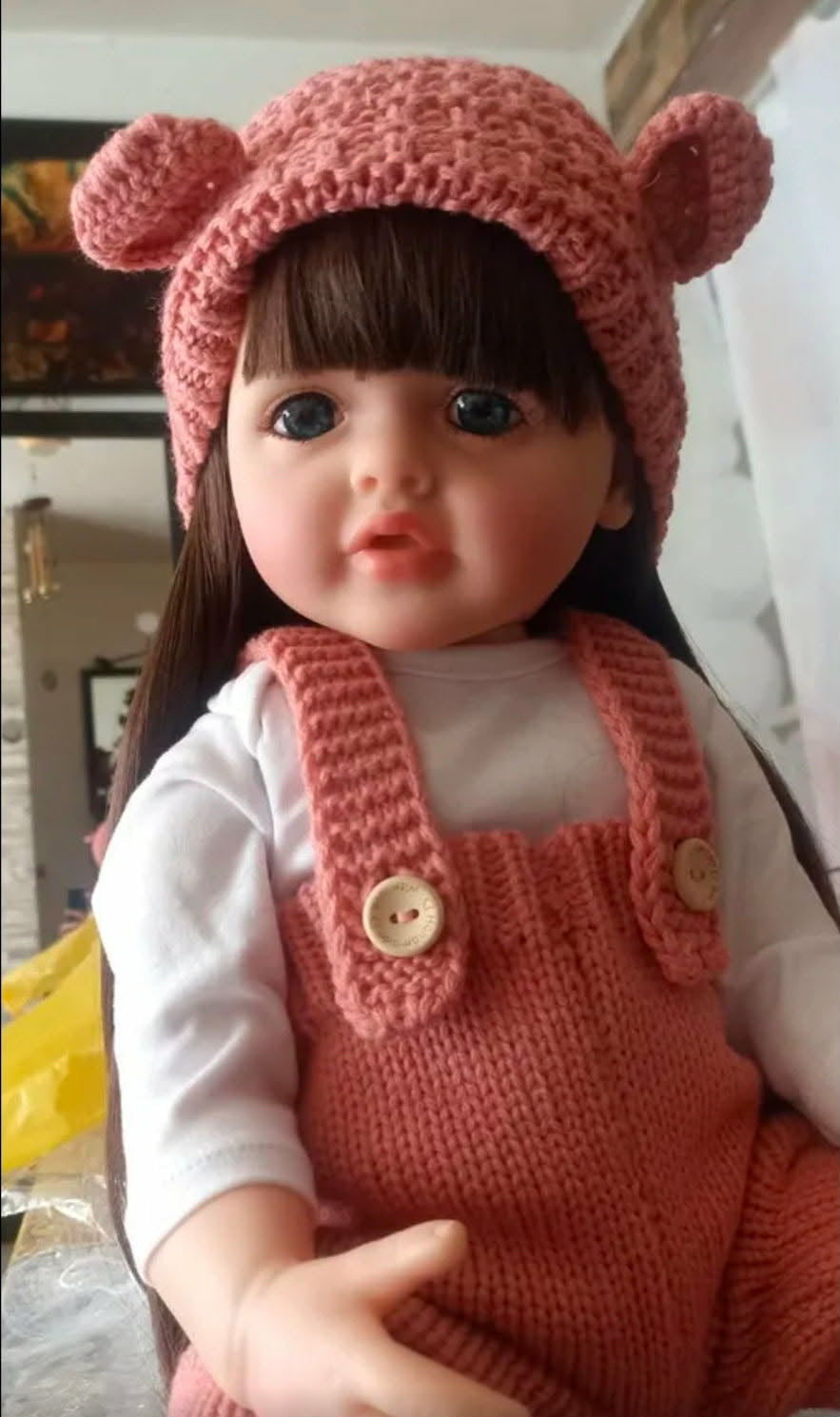 Muñeca Bebé Reborn Realista Niña (55 cm, peso real)