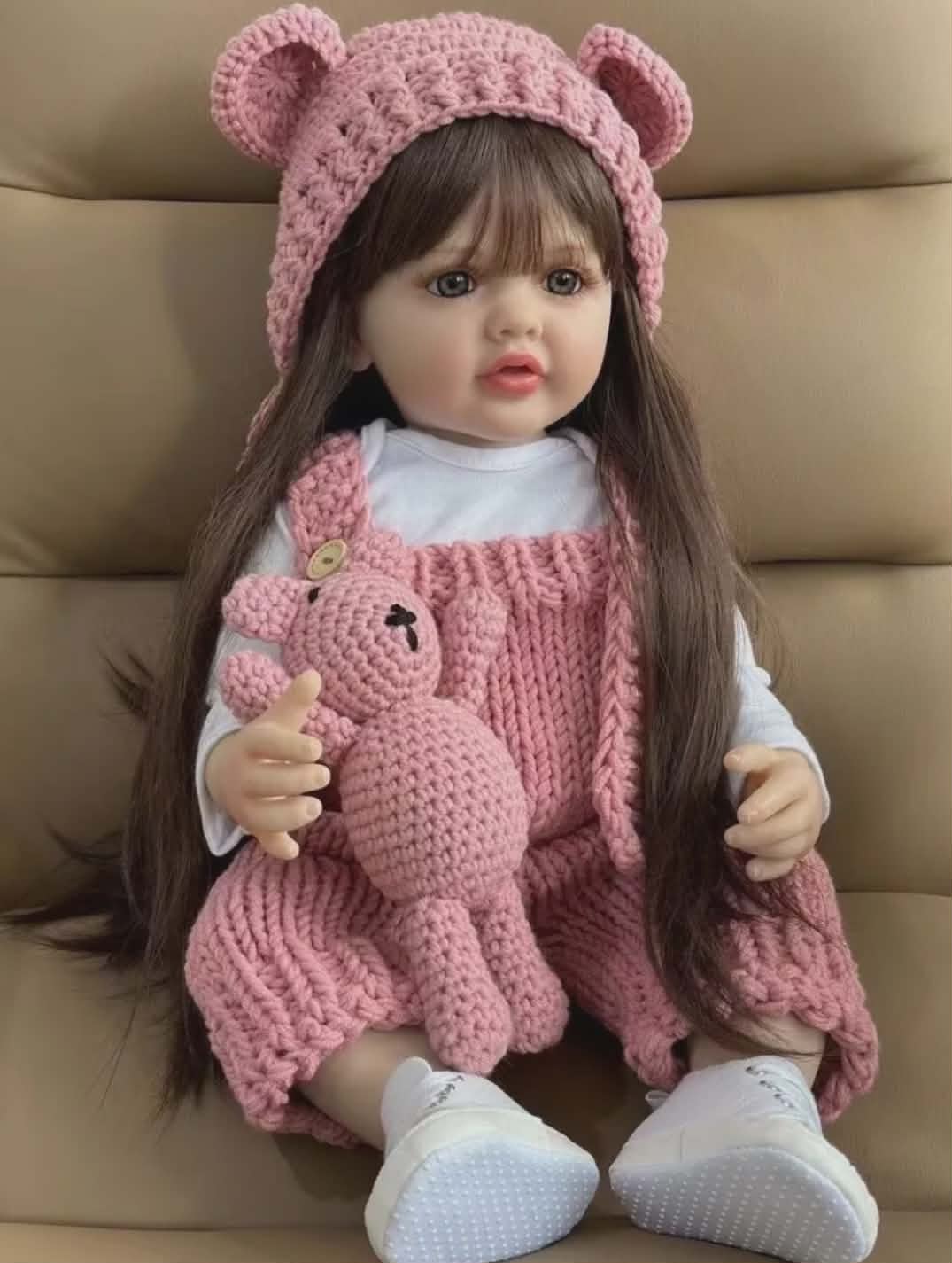 Muñeca Bebé Reborn Realista Niña (55 cm, peso real)