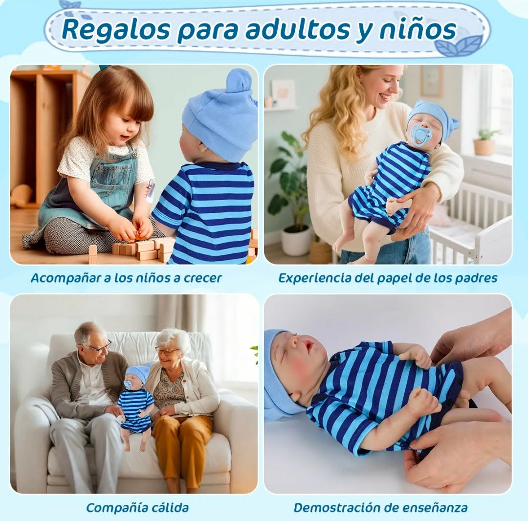 Bebé Reborn de Silicona Cuerpo Completo (50 cm)