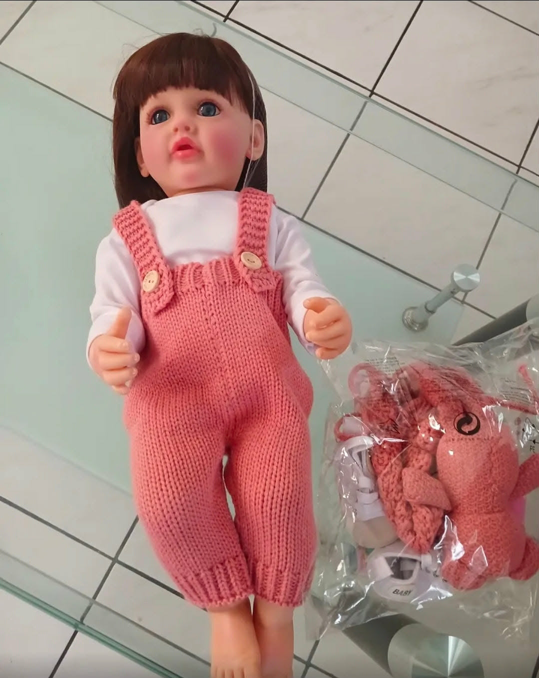 Muñeca Bebé Reborn Realista Niña (55 cm, peso real)