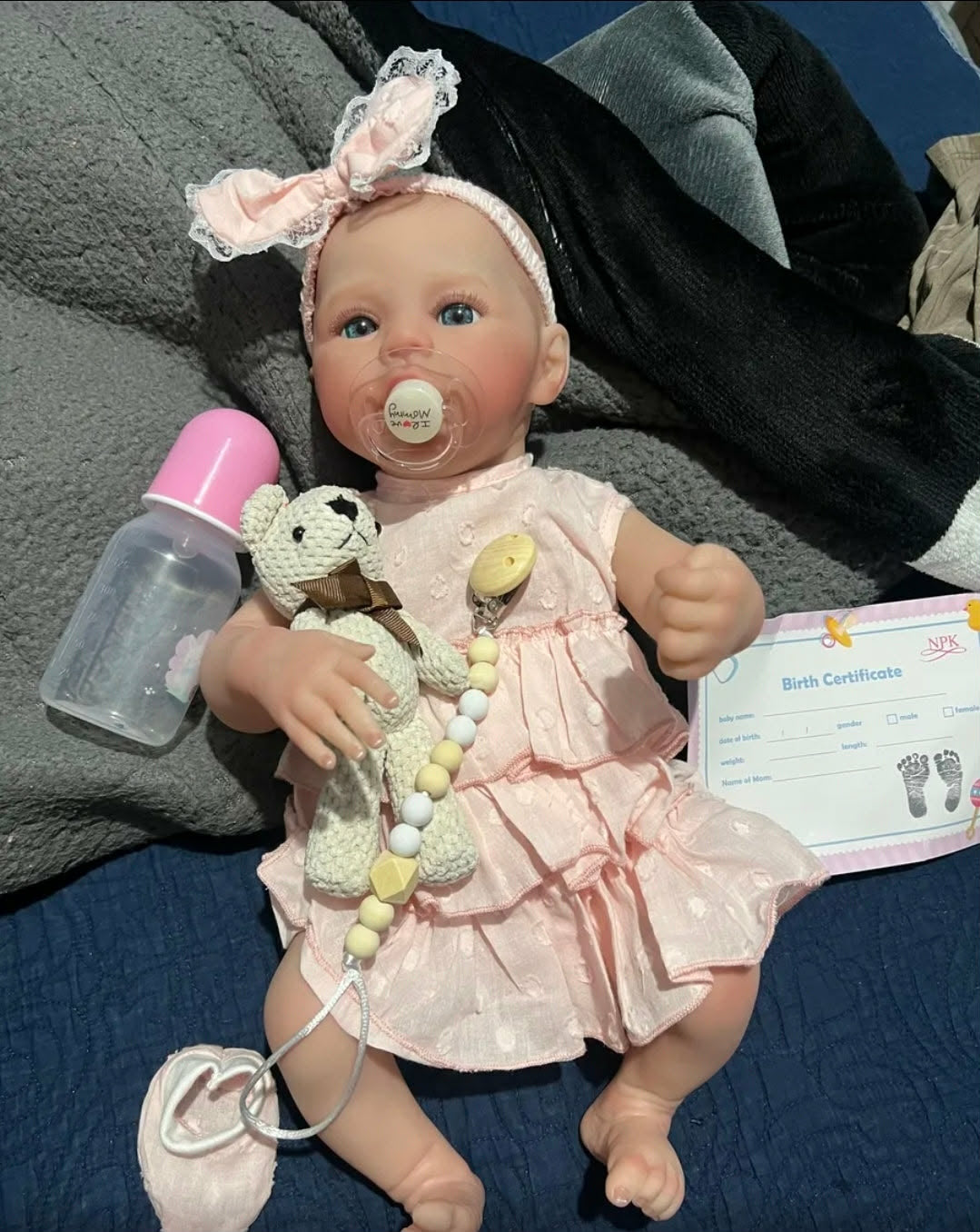 Muñeca Bebé Reborn Realista Niña (48 cm)