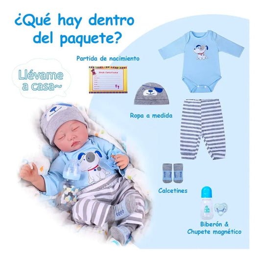 Muñeco Bebé Reborn Niño (estilo dormido)