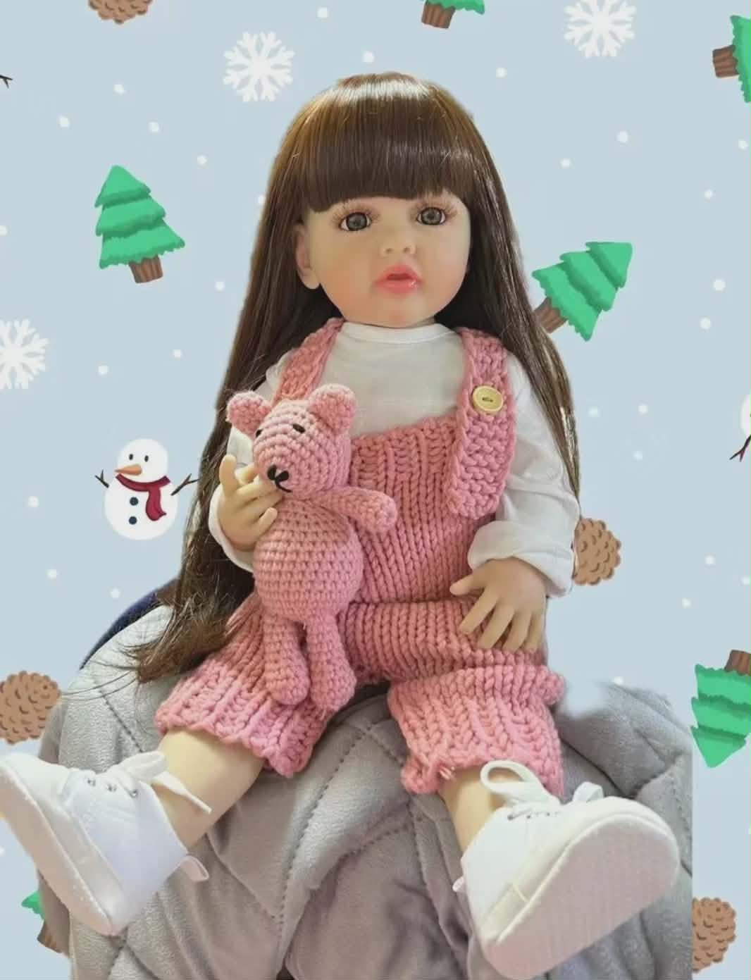 Muñeca Bebé Reborn Realista Niña (55 cm, peso real)