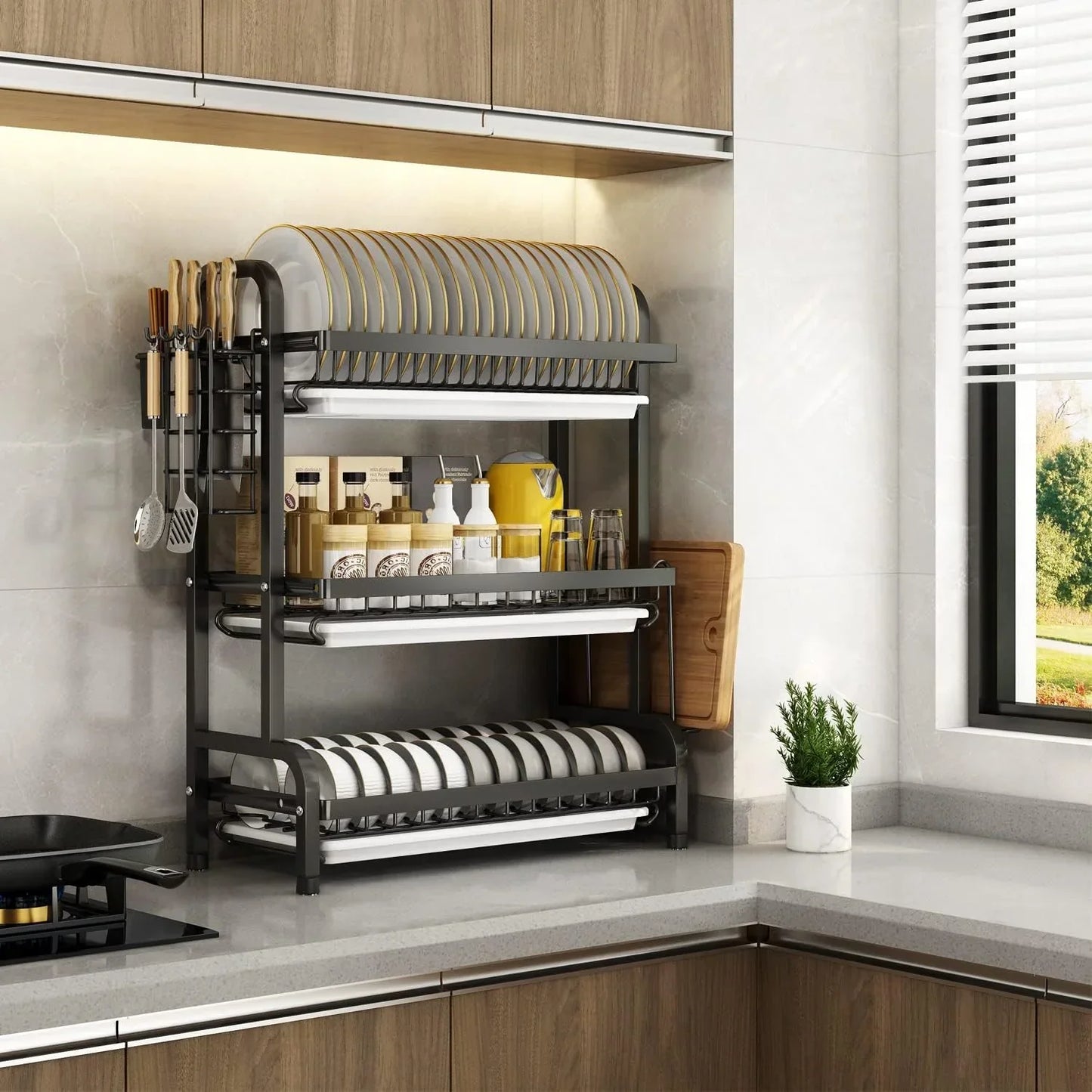 Organizador de Cocina Triple Espacio | Más Orden en Segundos SPAZIOMAX®