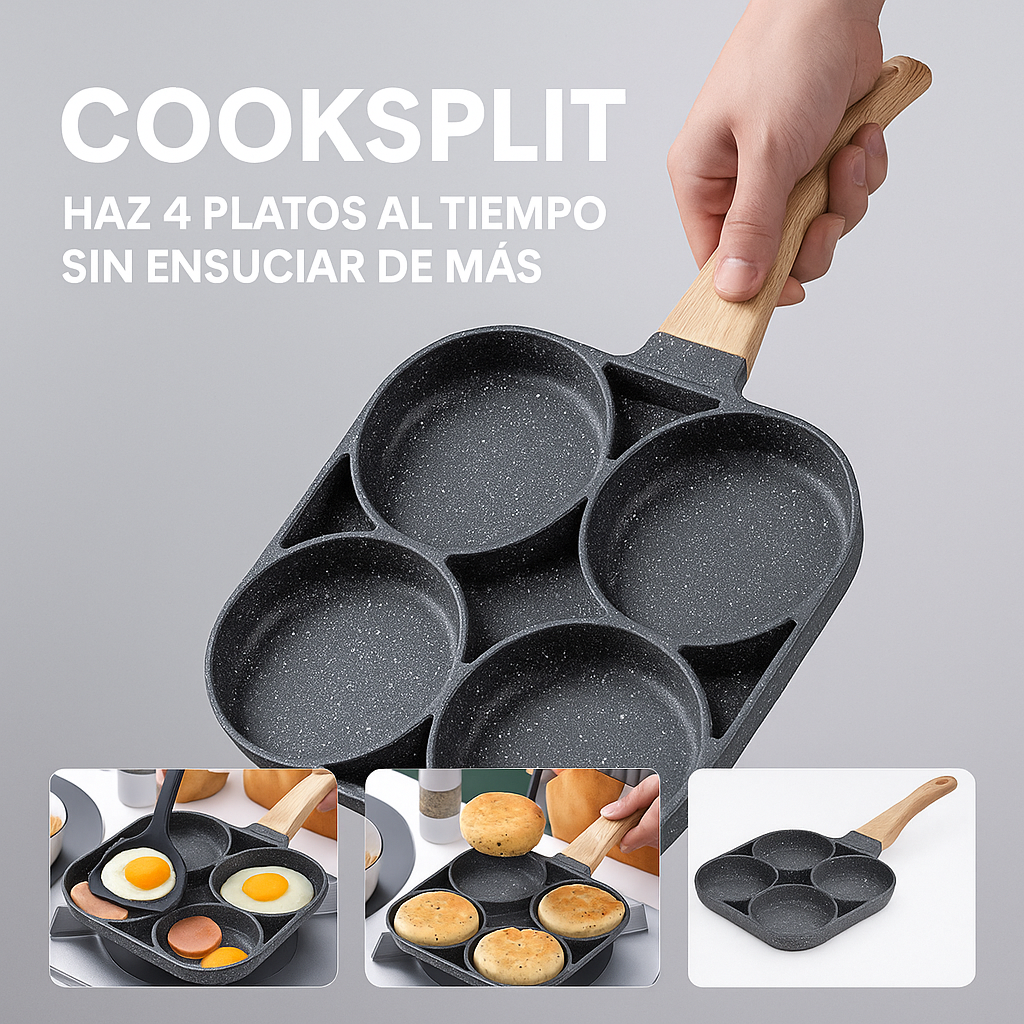 4 PLATOS AL MISMO TIEMPO SIN ENSUCIAR DE MÁS, COOKSPLIT®