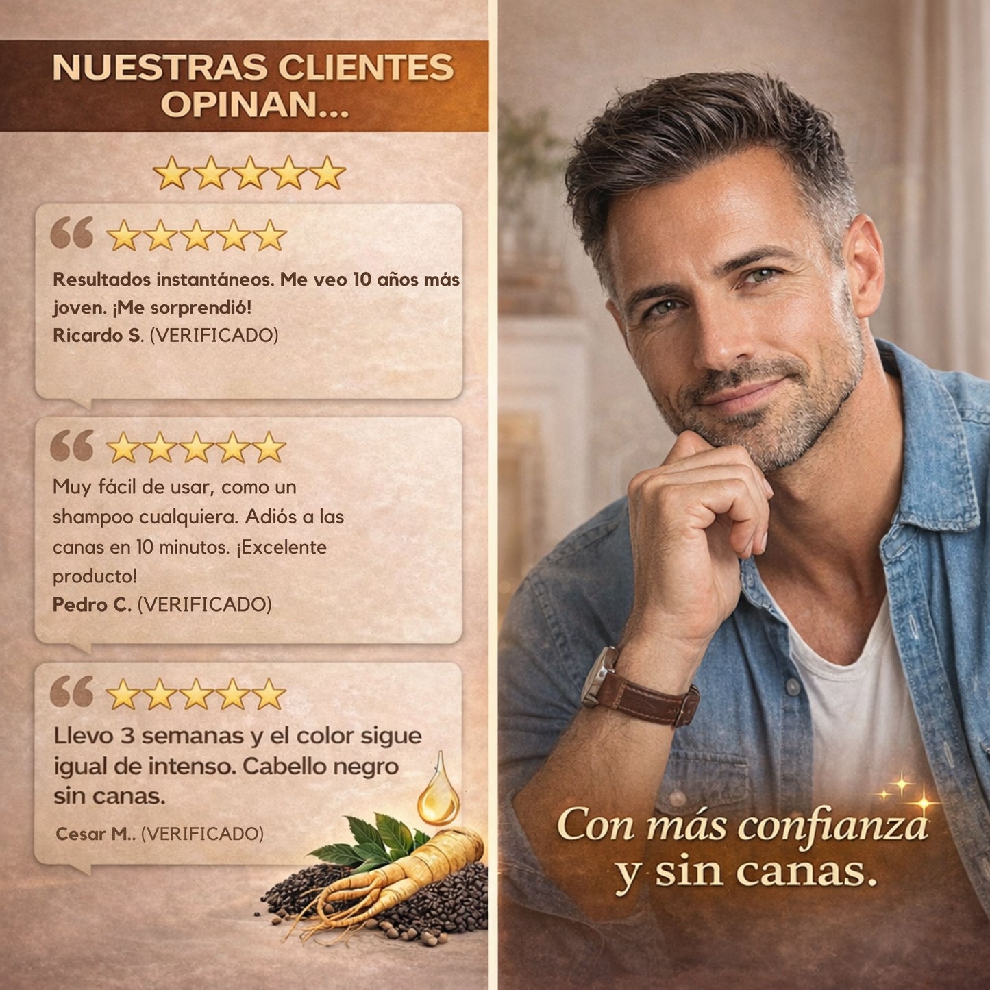🤩 Cubre tus canas en solo 10 minutos y paga hasta recibirlo en casa🤩
