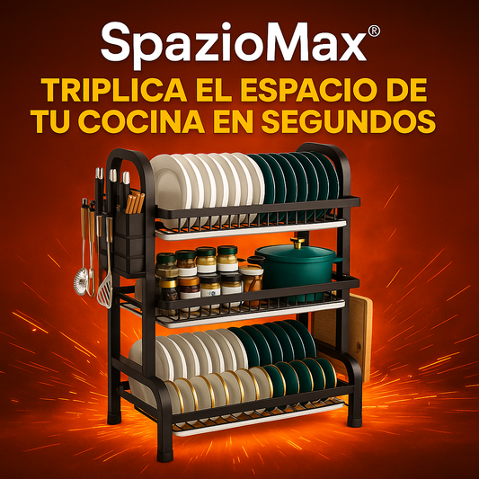 Organizador de Cocina Triple Espacio | Más Orden en Segundos SPAZIOMAX®